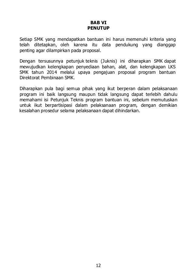 Block grant lks