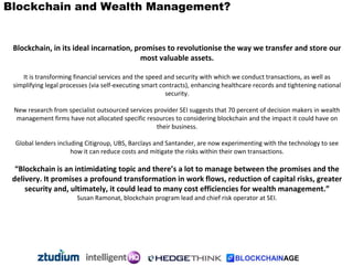 1. Peer to peer finance IOE blockchain driven
organisations are going to be more powerful than
ever the challenge is globa...