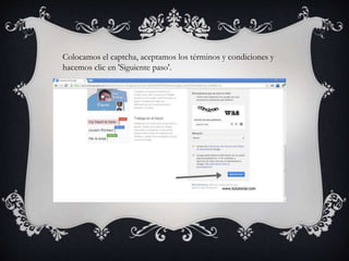 Colocamos el captcha, aceptamos los términos y condiciones y
hacemos clic en 'Siguiente paso'.
 