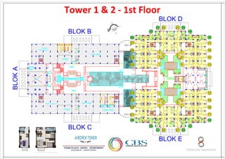 Tower 1 & 2 - 1st Floor
BLOK D

BLOK A

BLOK B

BLOK C

 