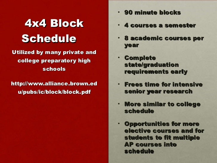 Block Scheduling Buffalo seminary e brandjees Block Scheduling Buffalo seminary e brandjees