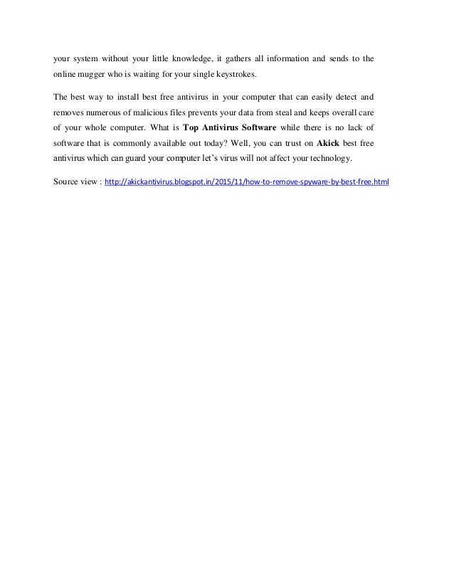 block spyware malware program with best free antivirus software