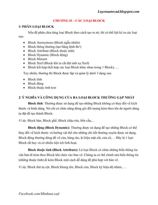BLOCK TRONG AUTOCAD - Phan Minh Tan | PDF