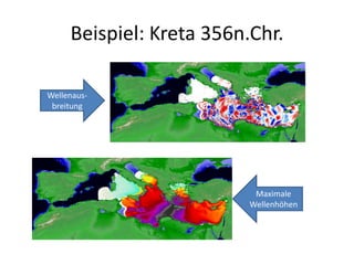Beispiel: Kreta 356n.Chr.

Wellenaus-
 breitung




                           Maximale
                          Wellenhöhen
 