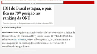 COMO MEDIR O SUBDESENVOLVIMENTO (P. 232-
233)
Professor Ronaldo Costa Barbosa
 