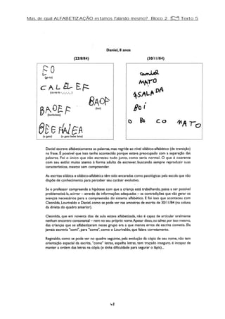 Mas, de qual ALFABETIZAÇÃO estamos falando mesmo? Bloco 2 Z Texto 5
48
 