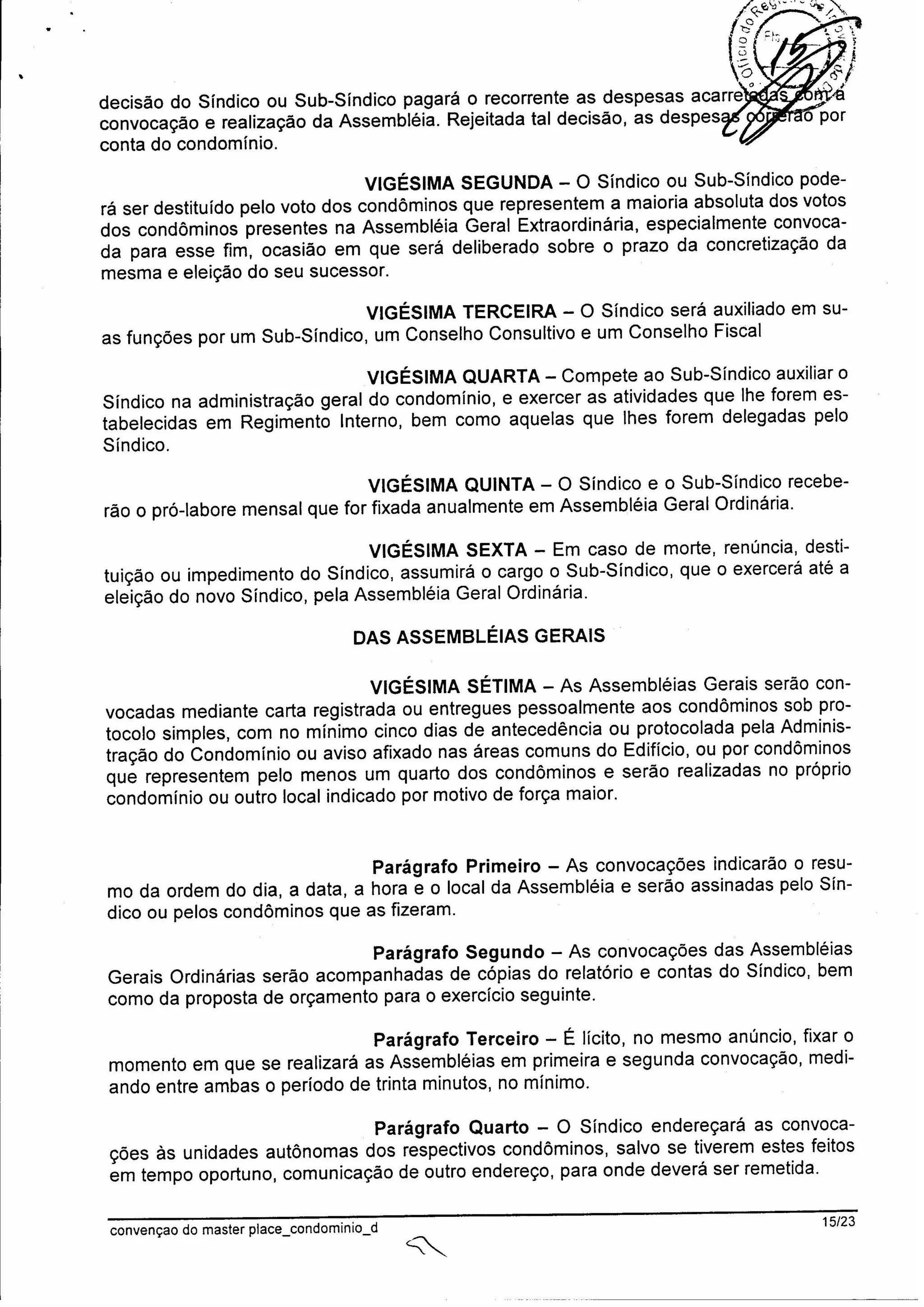 Master Place - Convenção Bloco D