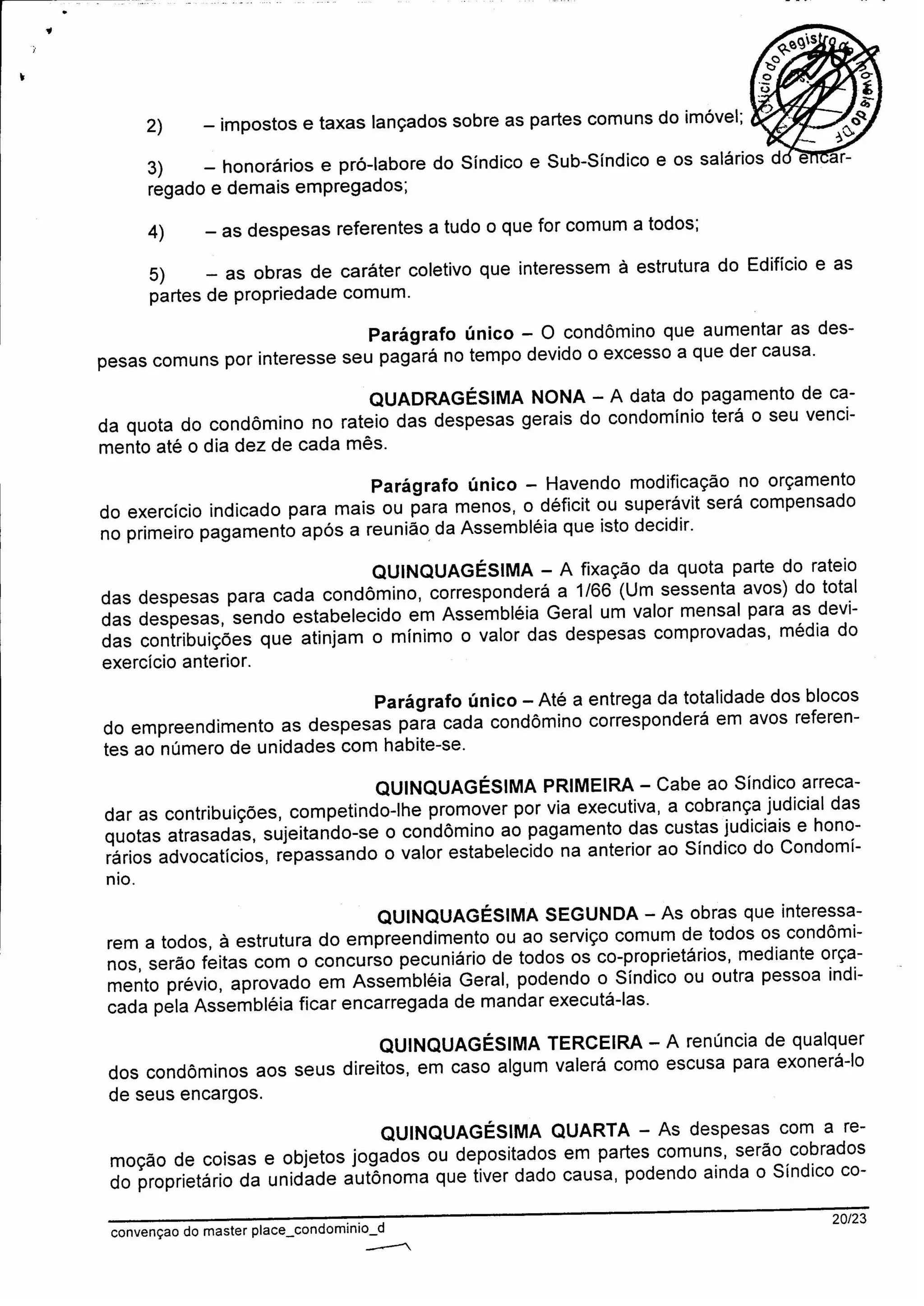 Master Place - Convenção Bloco D