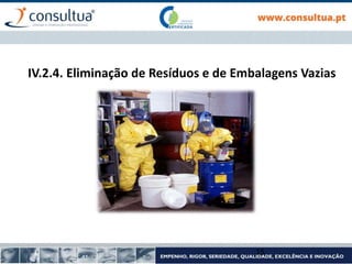 IV.2.4. Eliminação de Resíduos e de Embalagens Vazias
15
 