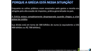 Apresentação elaborada pela Professora FERNANDA BRUM LOPES, disciplina de Geografia
 