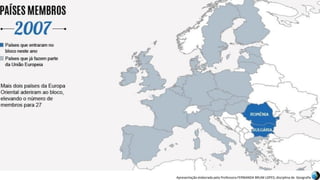 Apresentação elaborada pela Professora FERNANDA BRUM LOPES, disciplina de Geografia
 
