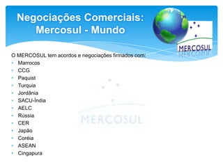 Os seis órgãos principais são: Assembléia Geral, Conselho de Segurança, Conselho Econômico e Social, Conselho de Tutela, Corte Internacional de Justiça (Tribunal de Haia) e o SecretariadoO “Grupo dos Oito”, ou G8, é um grupo formado pelos sete países mais ricos – antigo G7 – (ou mais industrializados) do mundo mais a Rússia. São eles: EUA, Canadá, Japão, Alemanha, Reino Unido, França, Itália.