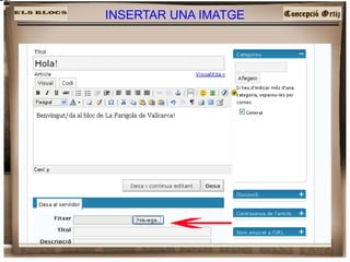 INSERTAR UNA IMATGE 