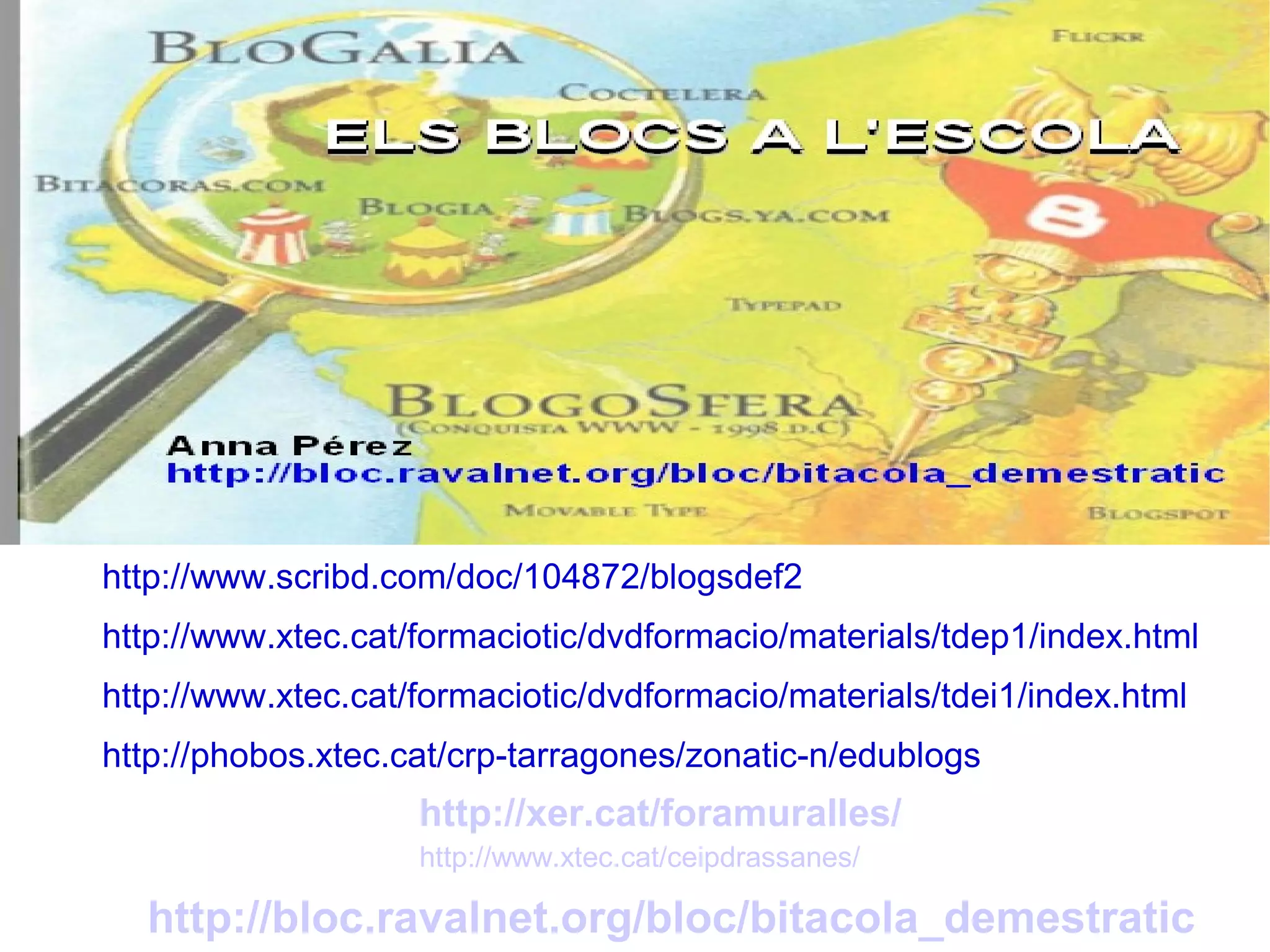 Blocs a l'escola. Blocseducacio