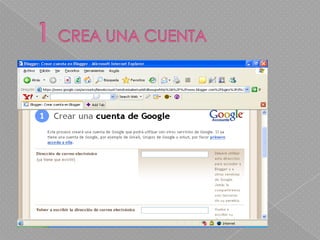 1 CREA UNA CUENTA