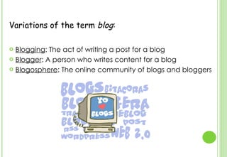 Blog Blogosphere Blog | PPT