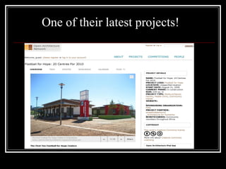 One of their latest projects!  