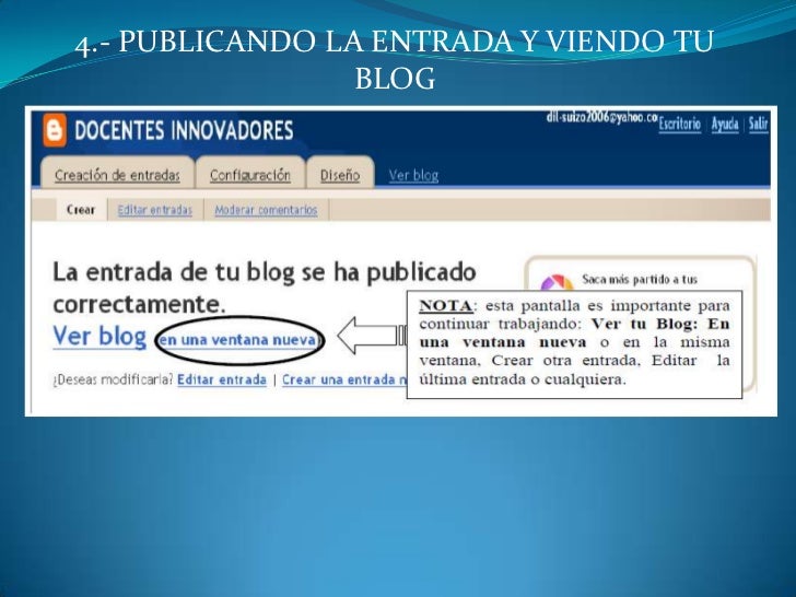Resultado de imagen para PUBLICANDO LA ENTRADA Y VIENDO EL BLOG