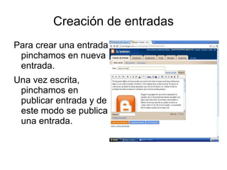 Blog creado Finalmente despues de haber seleccionado las opciones anteriores ya tenemos el blog creado.