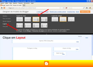 Clique em Layout
 