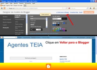 Clique em Voltar para o Blogger
 