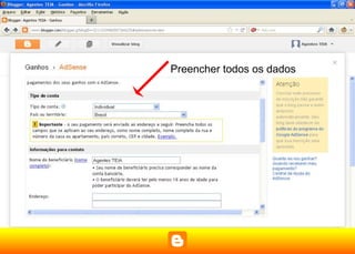 Preencher todos os dados
 