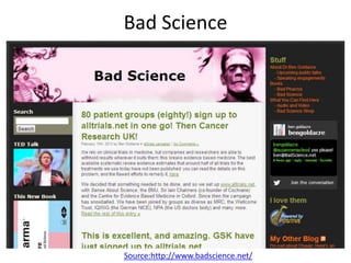 Bad Science




Source:http://www.badscience.net/
 