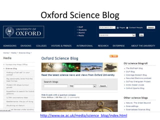 Oxford Science Blog




http://www.ox.ac.uk/media/science_blog/index.html
 