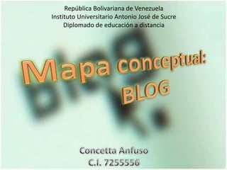 República Bolivariana de Venezuela
Instituto Universitario Antonio José de Sucre
Diplomado de educación a distancia
 