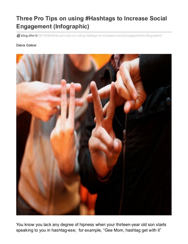 How To Increase Social Engagement with Hashtags (Infographic)