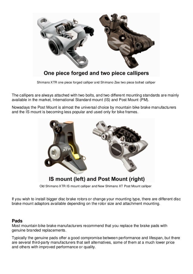 Buyer's Guide Mountain bike disc brakes explained