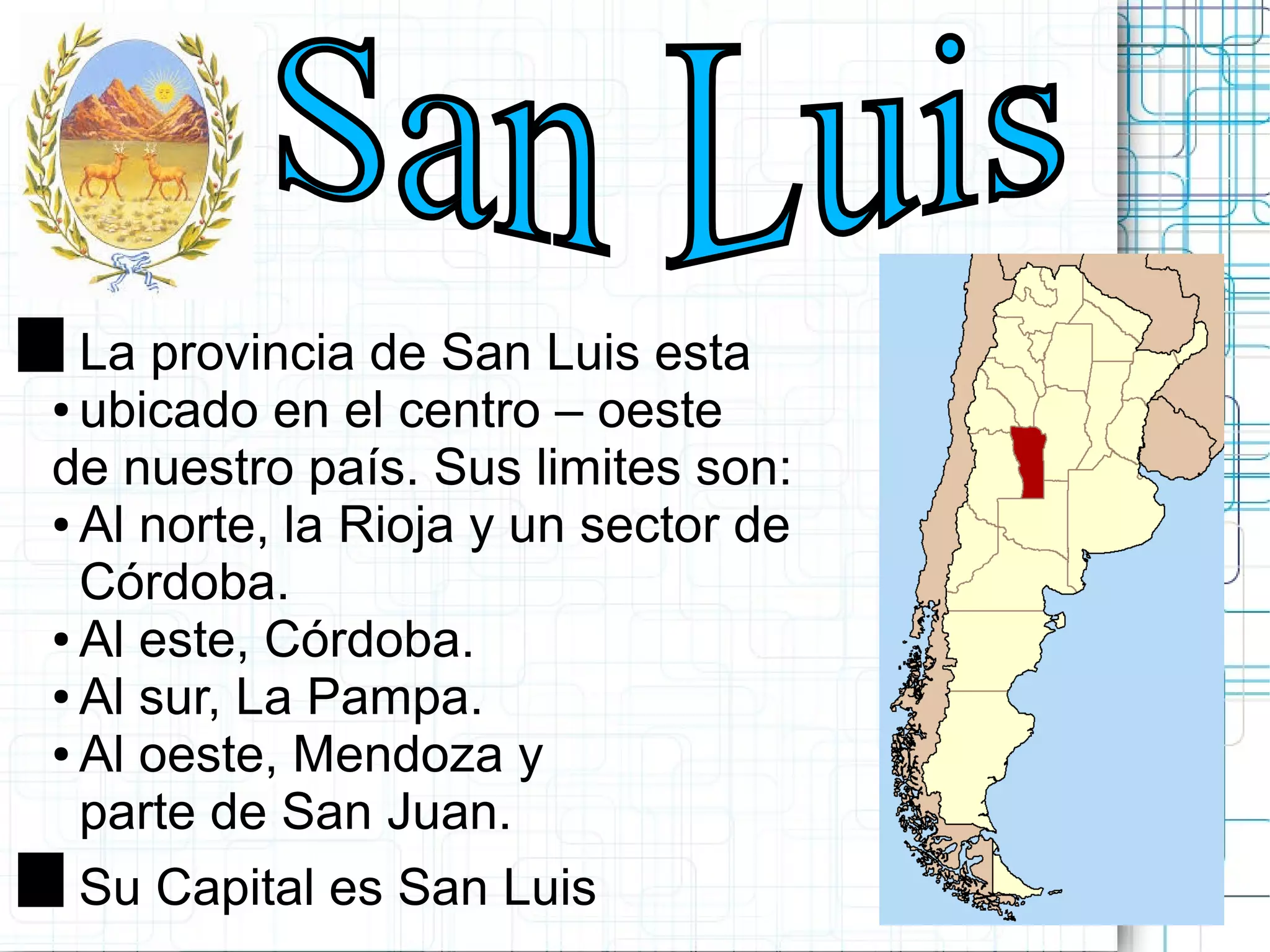 San Luis, Argentina. PPT