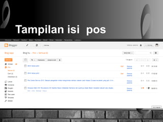 Tampilan isi pos
 