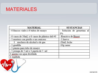 MATERIALES
 