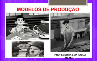 MODELOS DE PRODUÇÃO
PROFESSORA ESP. PAULA
MEYER 6
 