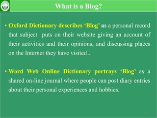 How to create a Blog | PPT