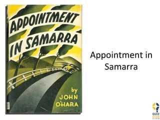 Appointment in Samarra 