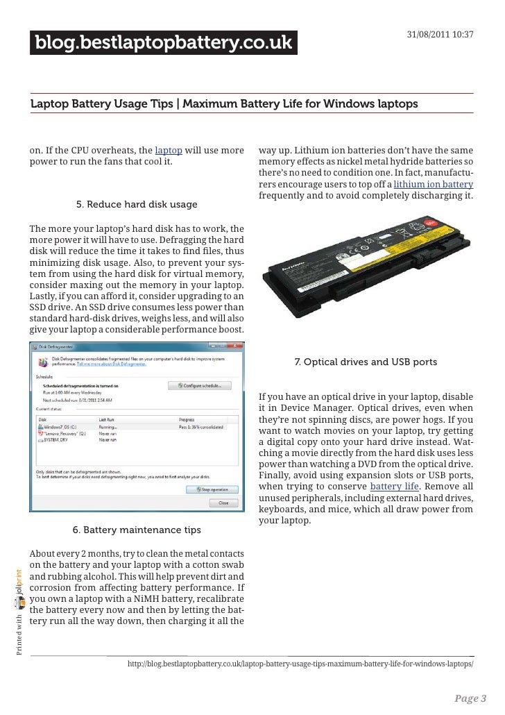 Blog.bestlaptopbattery.co.uk - Laptop Battery Usage Tips | Maximum Ba…
