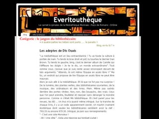 Catégorie : le jargon du bibliothècaire
 