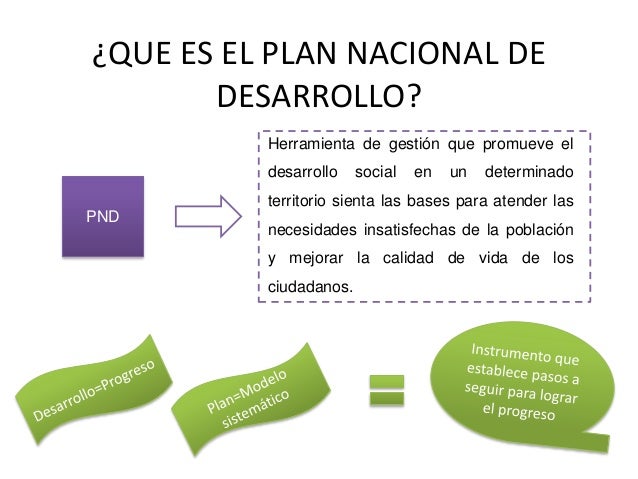Plan Nacional de Desarrollo