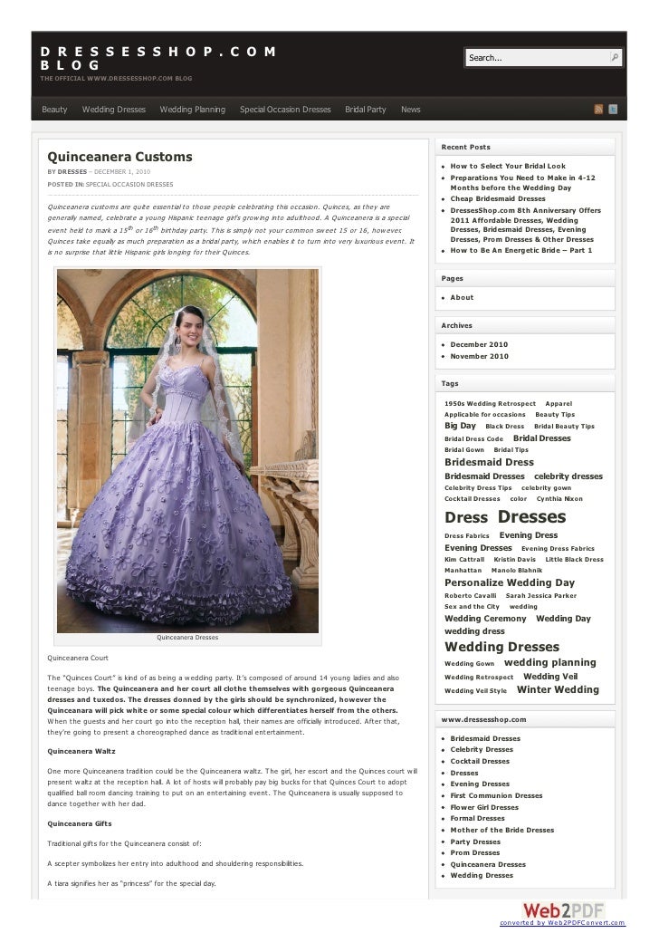 Quinceanera Customs
