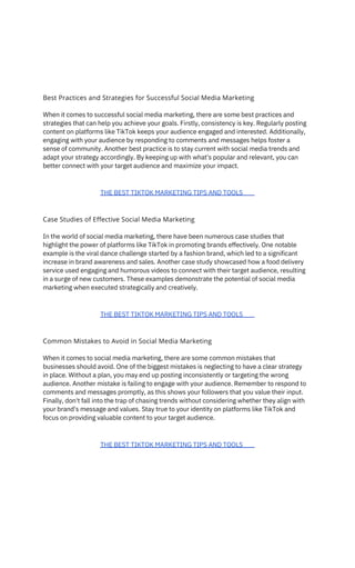 Effective Marketing in the Digital Age A Social Media Guide | PDF