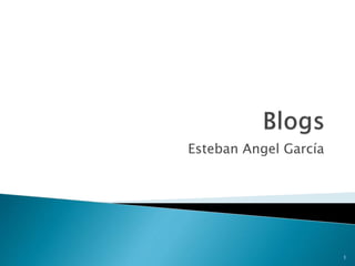 Esteban Angel García
1
 