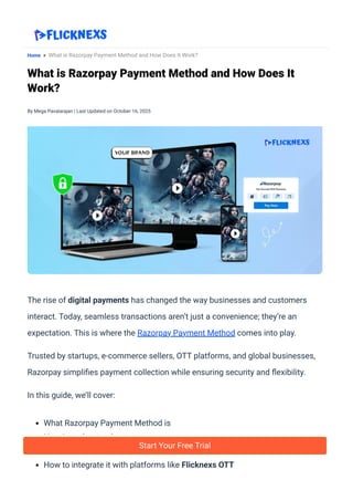 What is Razorpay Payment Method and How its Work | PDF