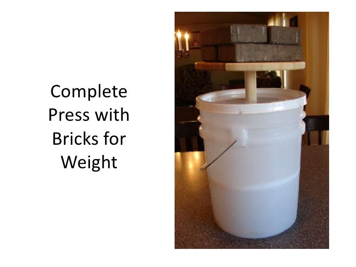 Homemade Cheese Press