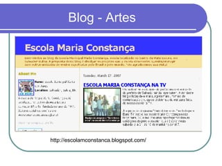 Blog - Artes http://escolamconstanca.blogspot.com/ 