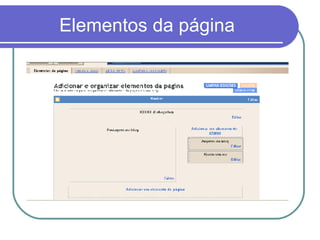 Elementos da página 