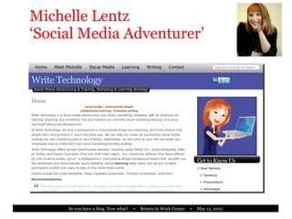 Michelle Lentz ‘Social Media Adventurer’ 
