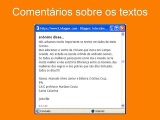 Comentários sobre os textos 