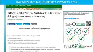 ENGAGEMENT: BIBLIOVERIFICA OLYMPICS 2018
 